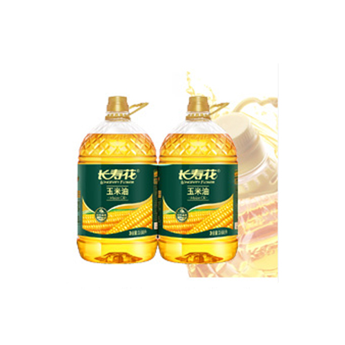 Longevity Flower Corn Oil 3.68L*2 Barrels of Non-GMO Physical Pressing And Baking Special Cake Household Cooking Oil