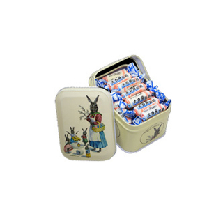 Shanghai Specialty White Rabbit Milk Candy Tin Box 114g for Classmates And Friends Mid-Autumn Festival National Day Candy Snack Gifts
